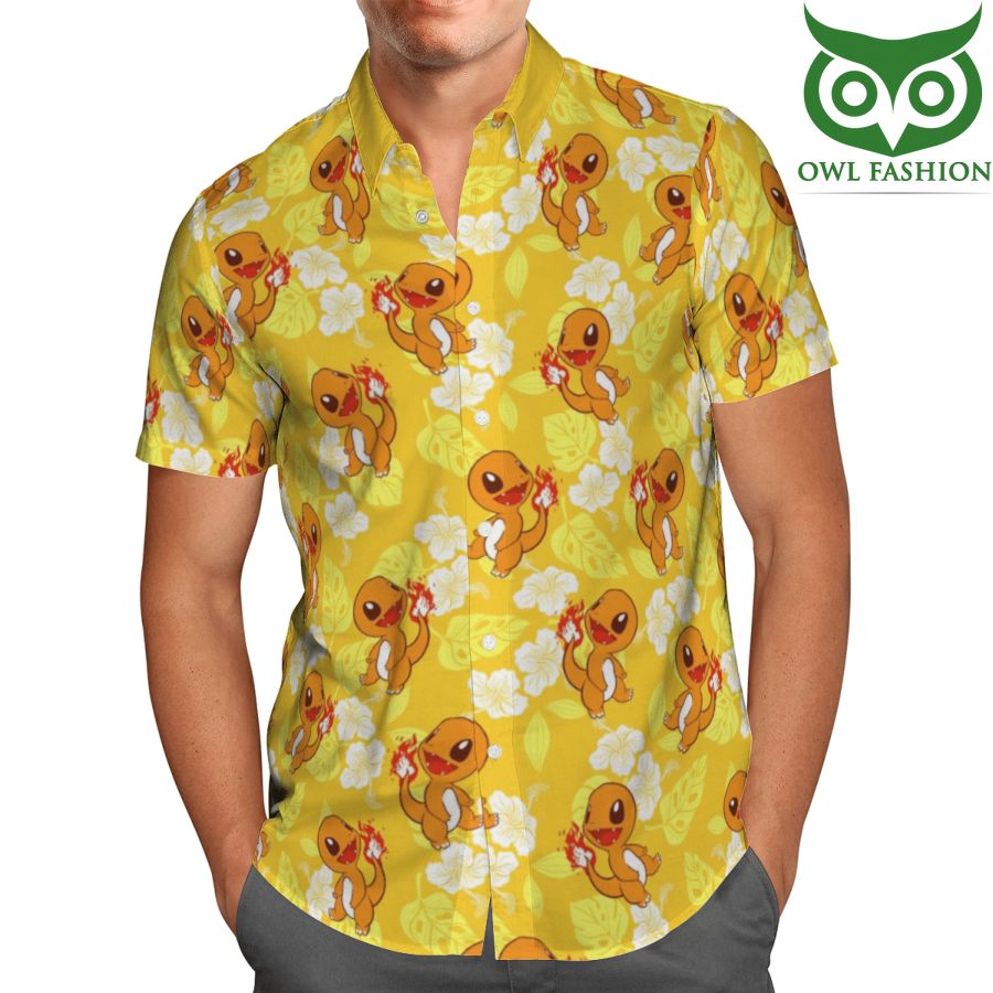 13 Pokemon Charmander Tropical Beach Shirt And Shorts