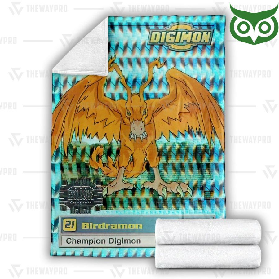 67 Digimon Cockatrimon Fleece Blanket High Quality