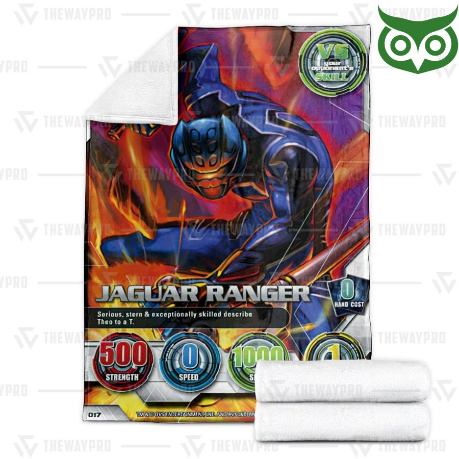 120 Power Rangers Jungle Fury Jaguar Ranger Limited Fleece Blanket