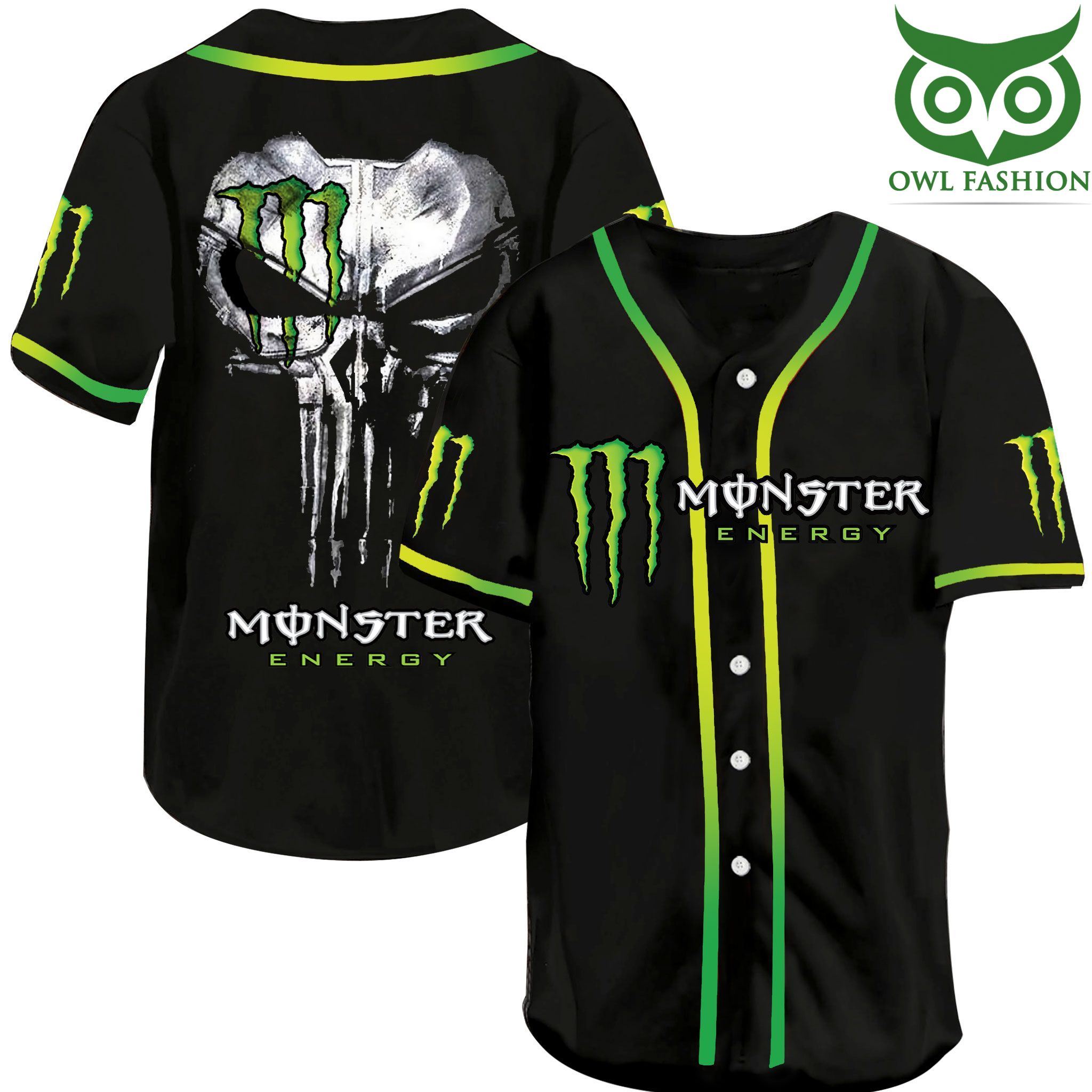 78 Monster Energy drink Baseball Jersey Shirt