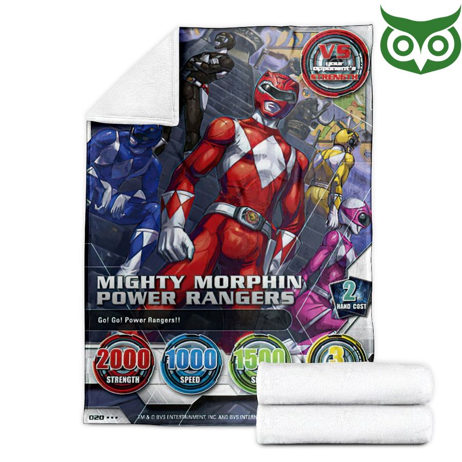 36 Mighty Morphin Power Rangers Limited Fleece Blanket