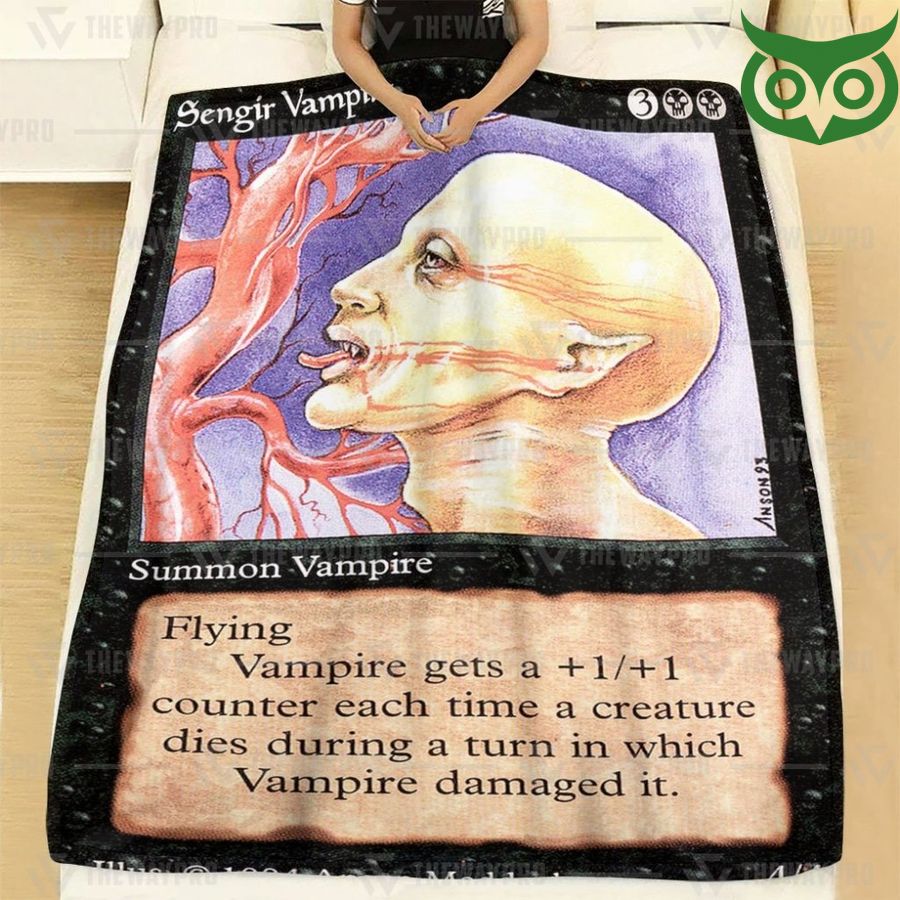 81 Game Magic The Gathering Sengir Vampire Premium Fleece Blanket