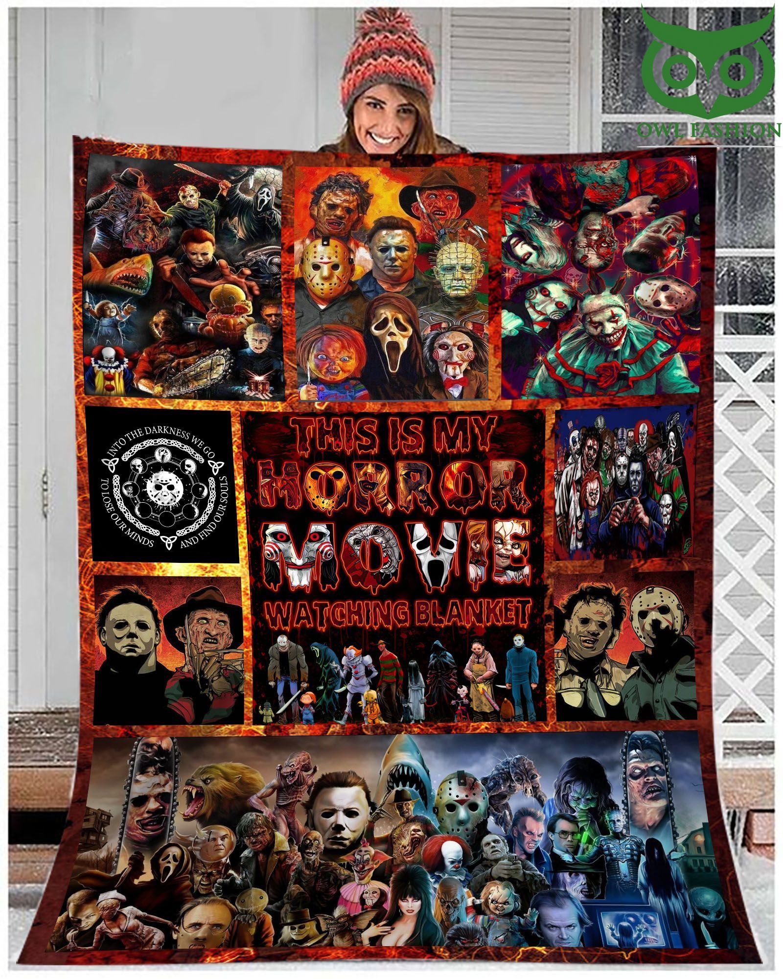 139 My Horror Movies Watching murder collection Premium Blanket