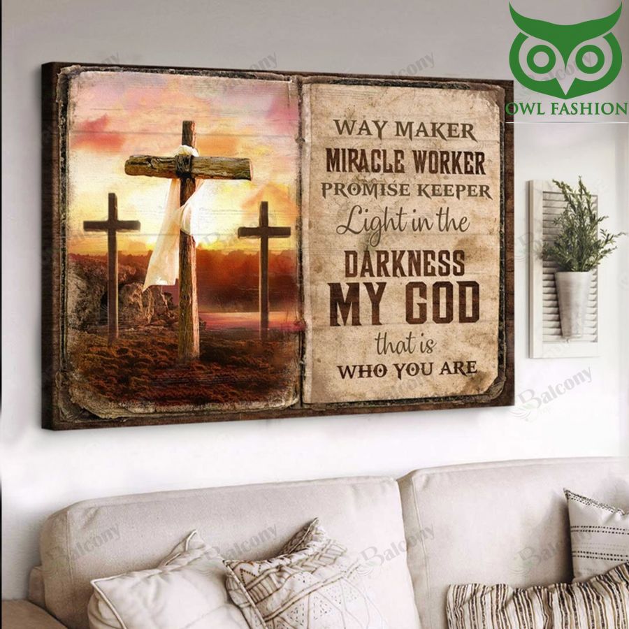 3 My God Is The Light In The Darkness Canvas