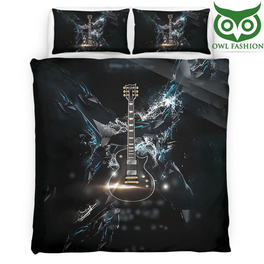26 Guitar Crystal flashy Bedding Set