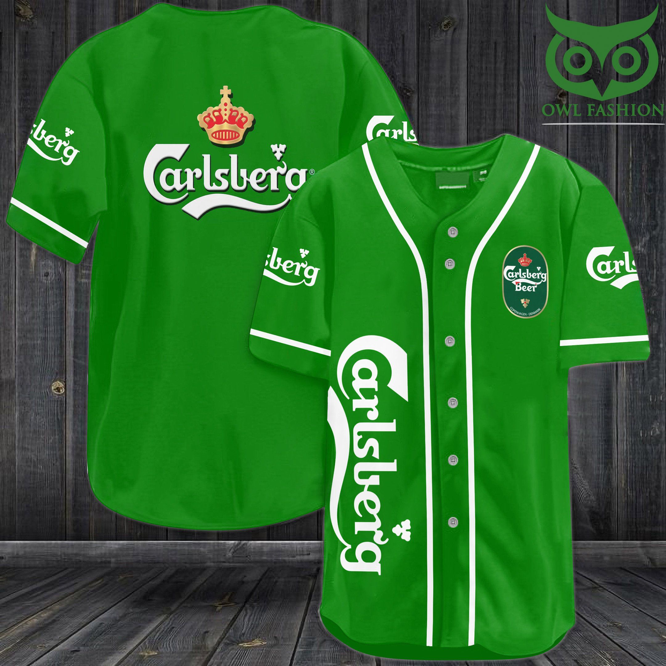Carlsberg Baseball Jersey Shirt