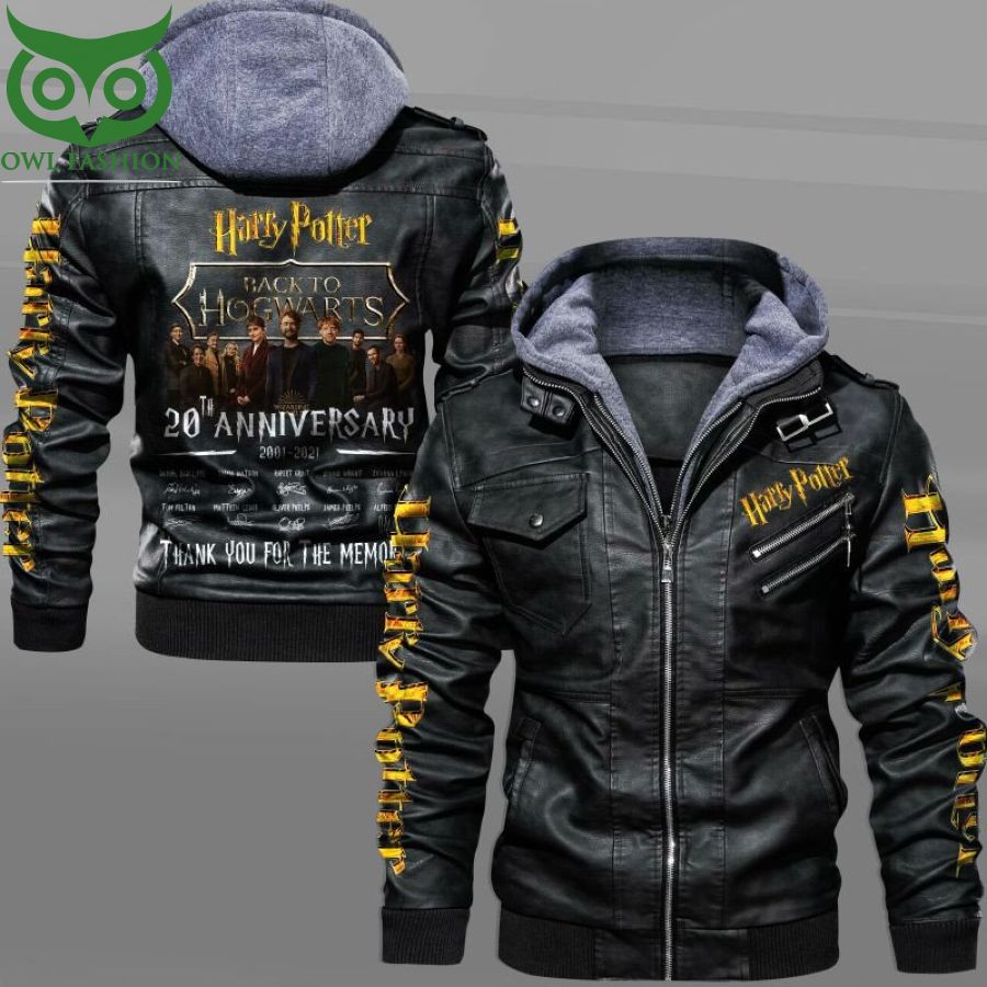 Harry Potter 20th anniversary Thank you for the memories Leather Jacket
