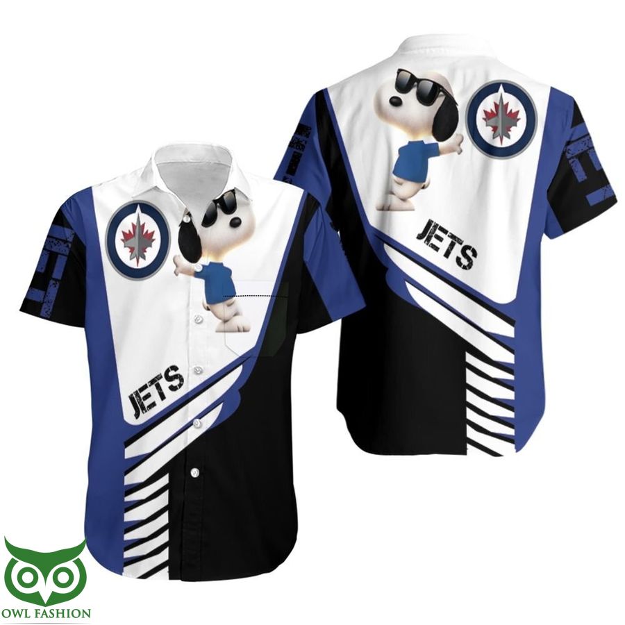 Winnipeg Jets snoopy for lover hoodie Hawaiian Shirt