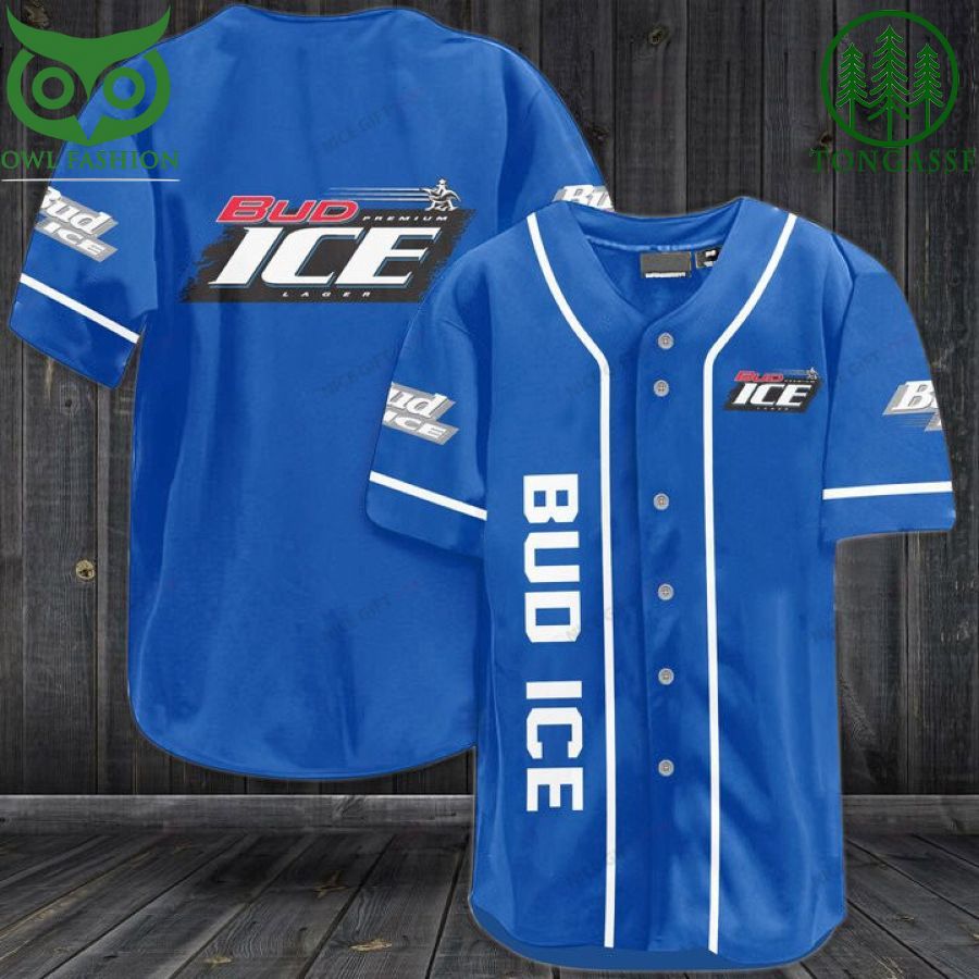 Bud Ice Baseball Jersey Shirt