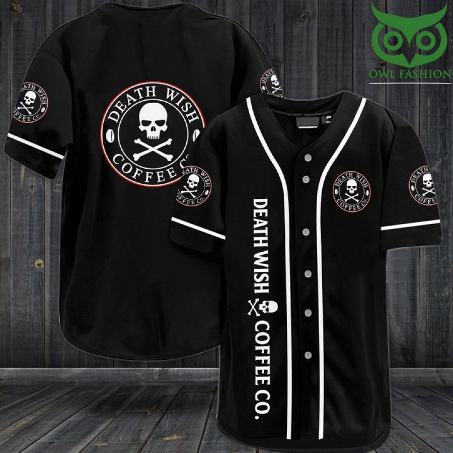 Death Wish Coffee Co Baseball Jersey Shirt