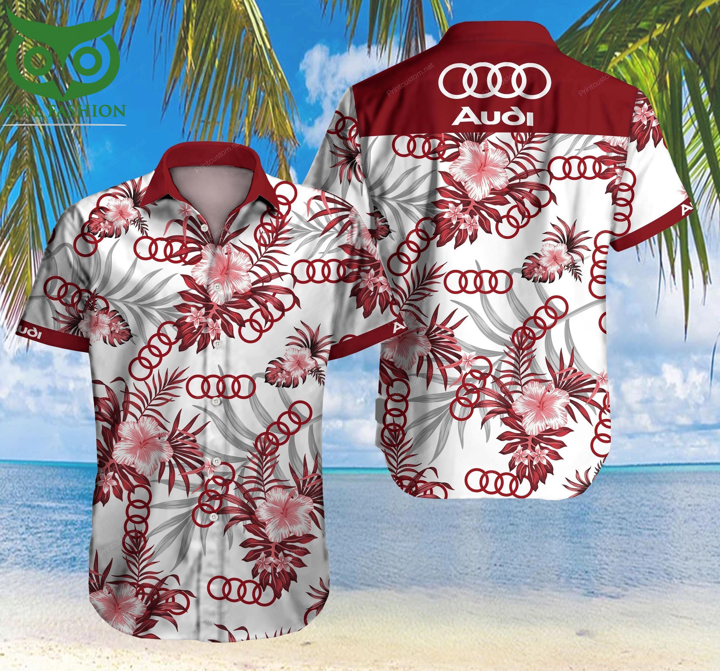 Audi Hawaiian Shirt Summer Shirt