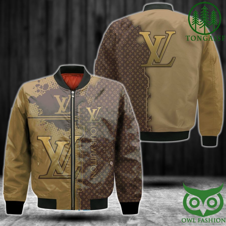 Louis Vuitton Dark and Light Brown Color Bomber Jacket