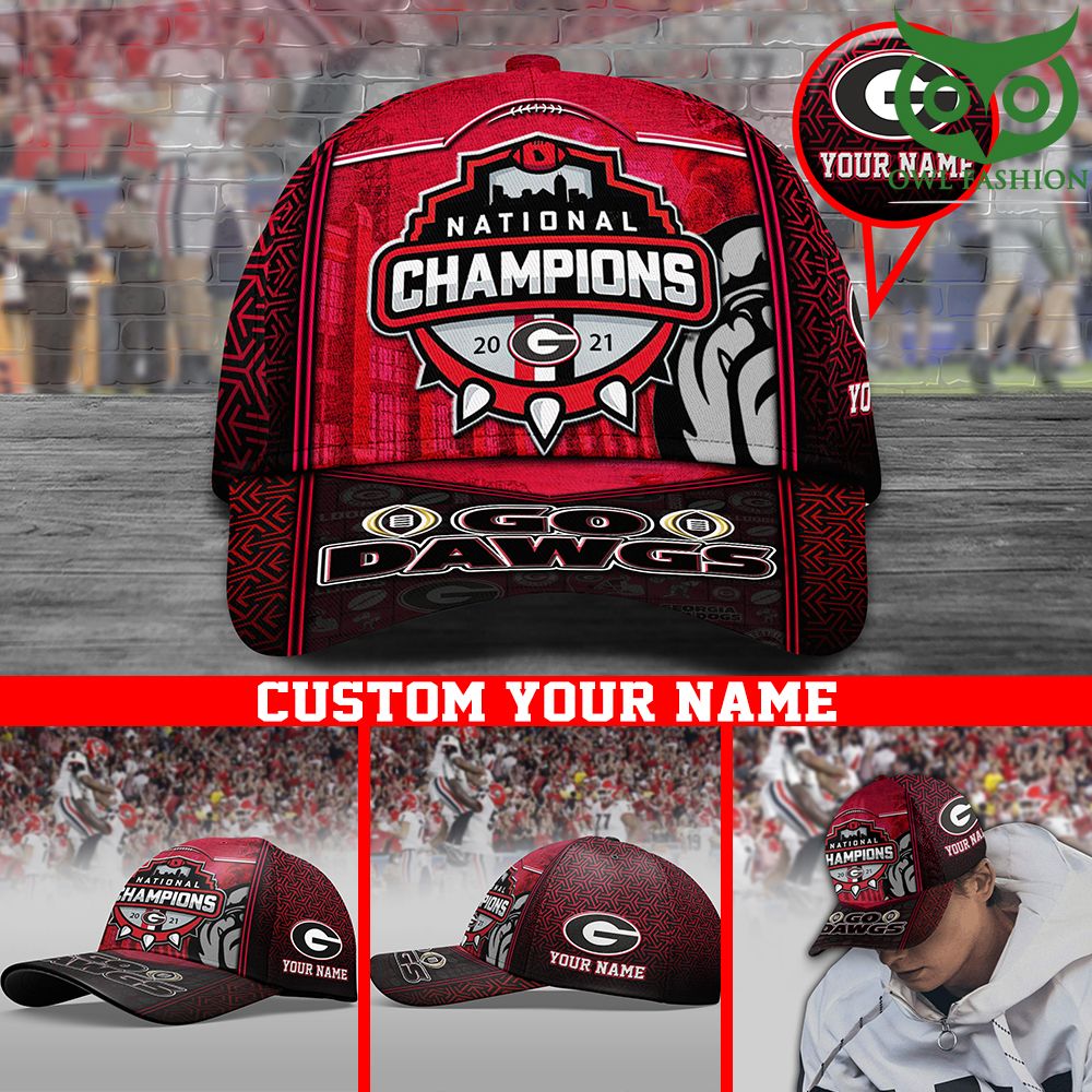 Custom Name Georgia National Champions Go Dawgs Cap 