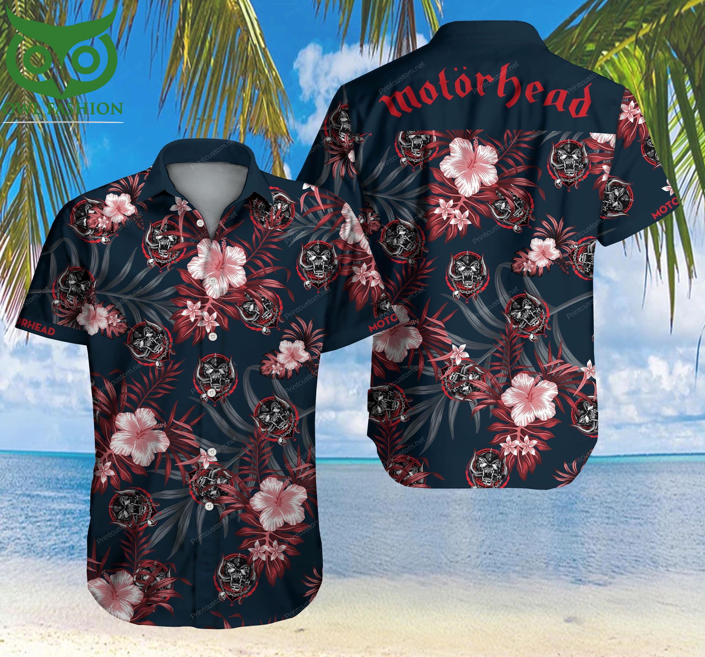 Motorhead Hawaii Shirt Summer Beach Wear