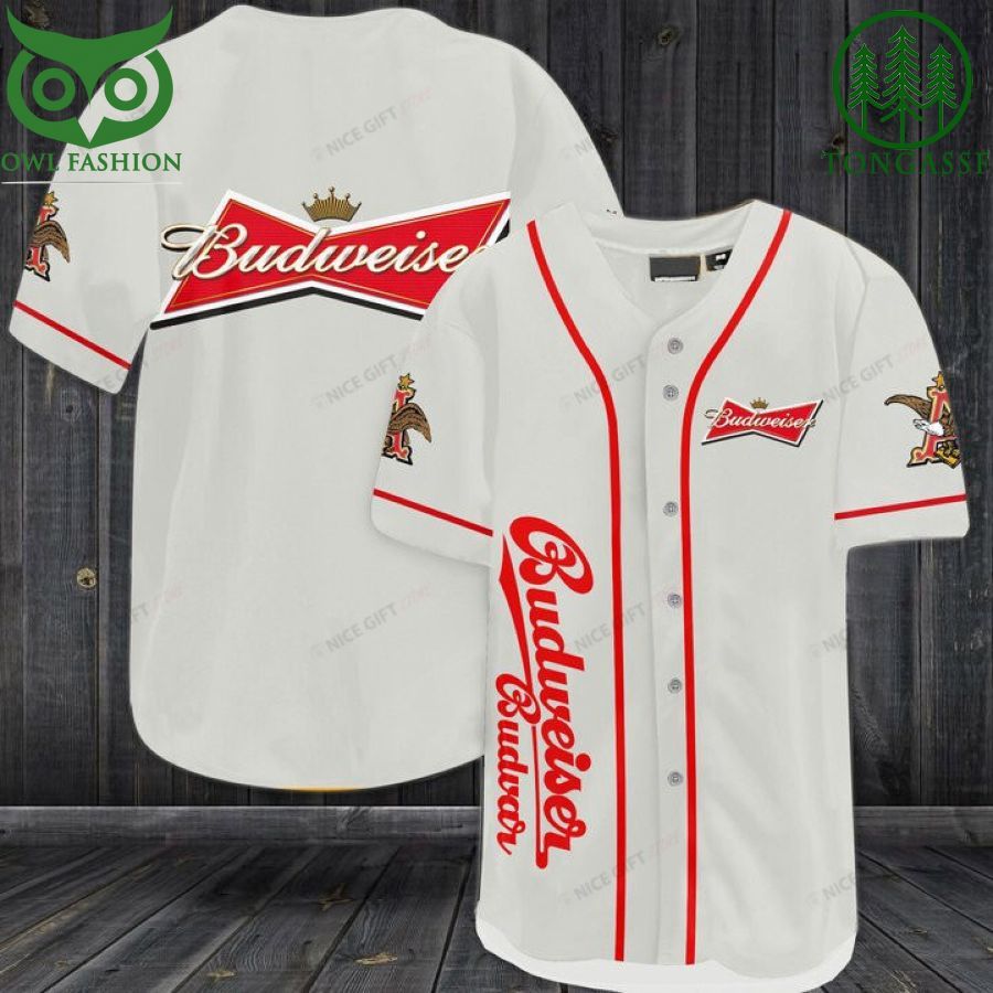 Budweiser Baseball Jersey Shirt