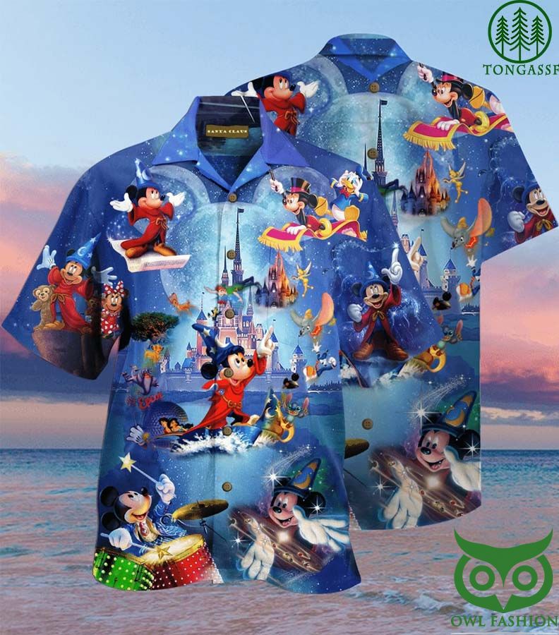 Disney wonderful worlds Mickey magic Hawaiian Shirt