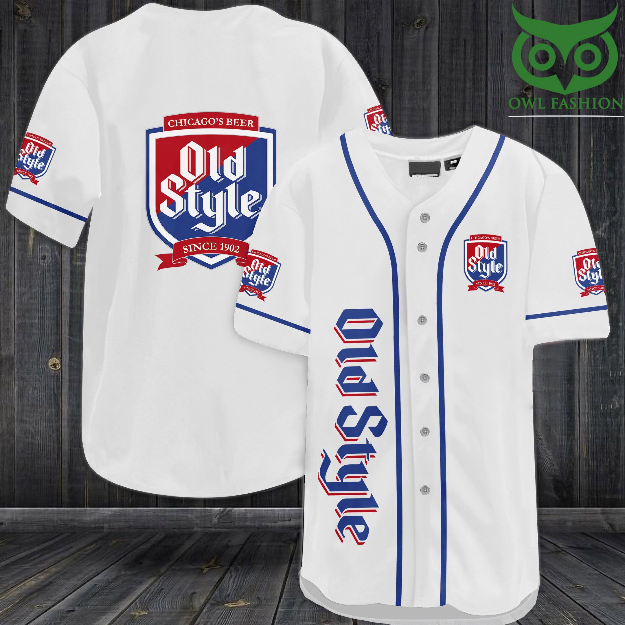 Old Style Chicago beer Baseball Jersey Shirt