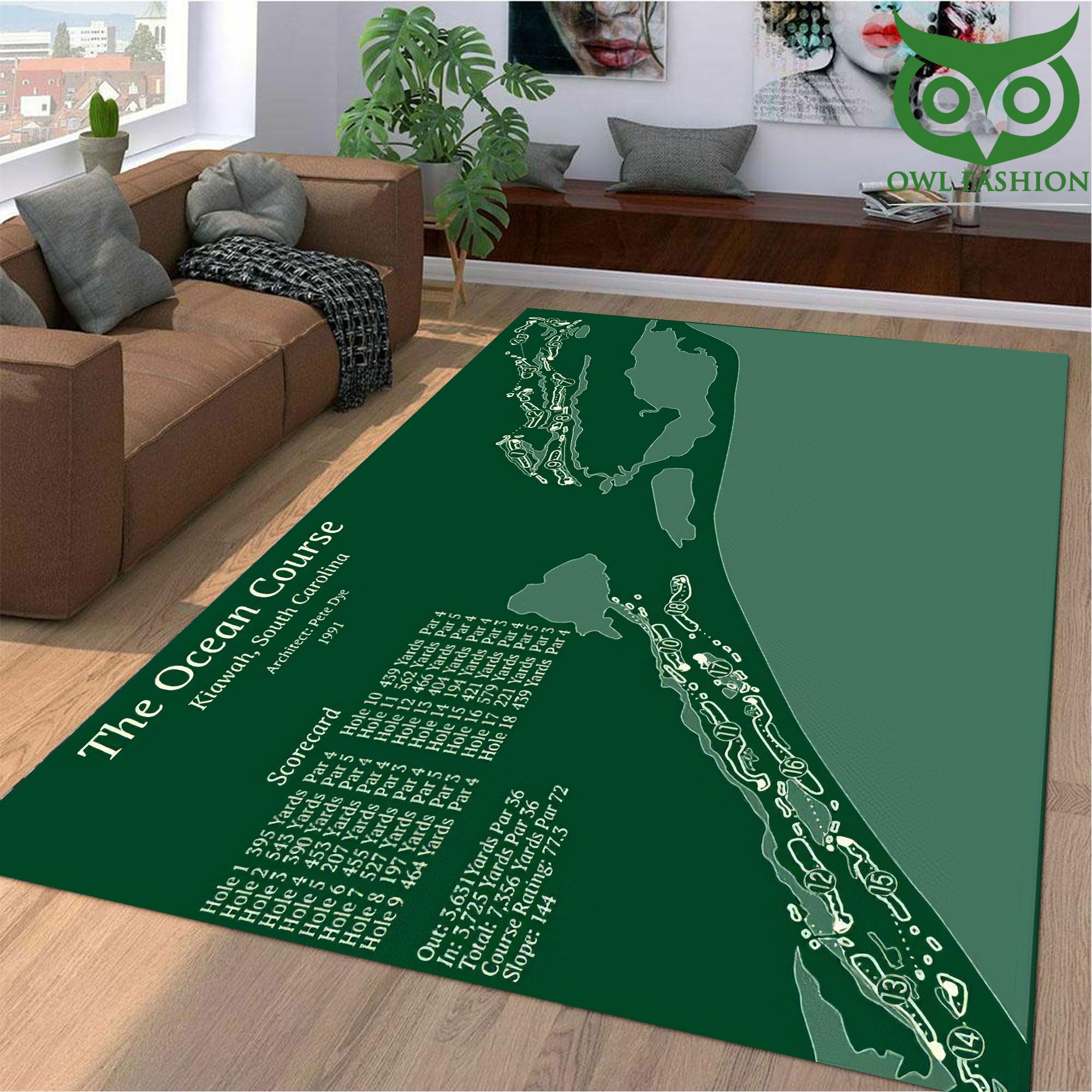 The Ocean Golf Course Limited Edition 3D Carpet Rug