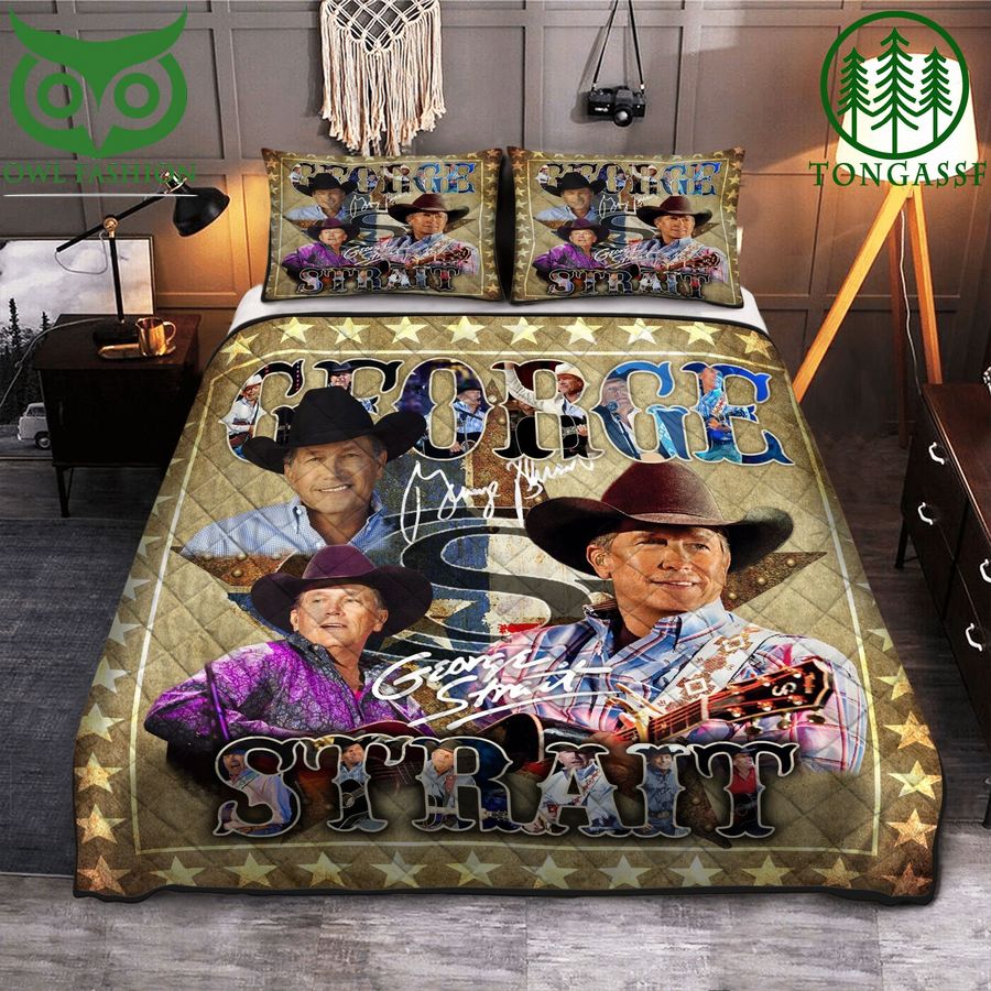 George Strait King of Country Music Quilt Bedding Set