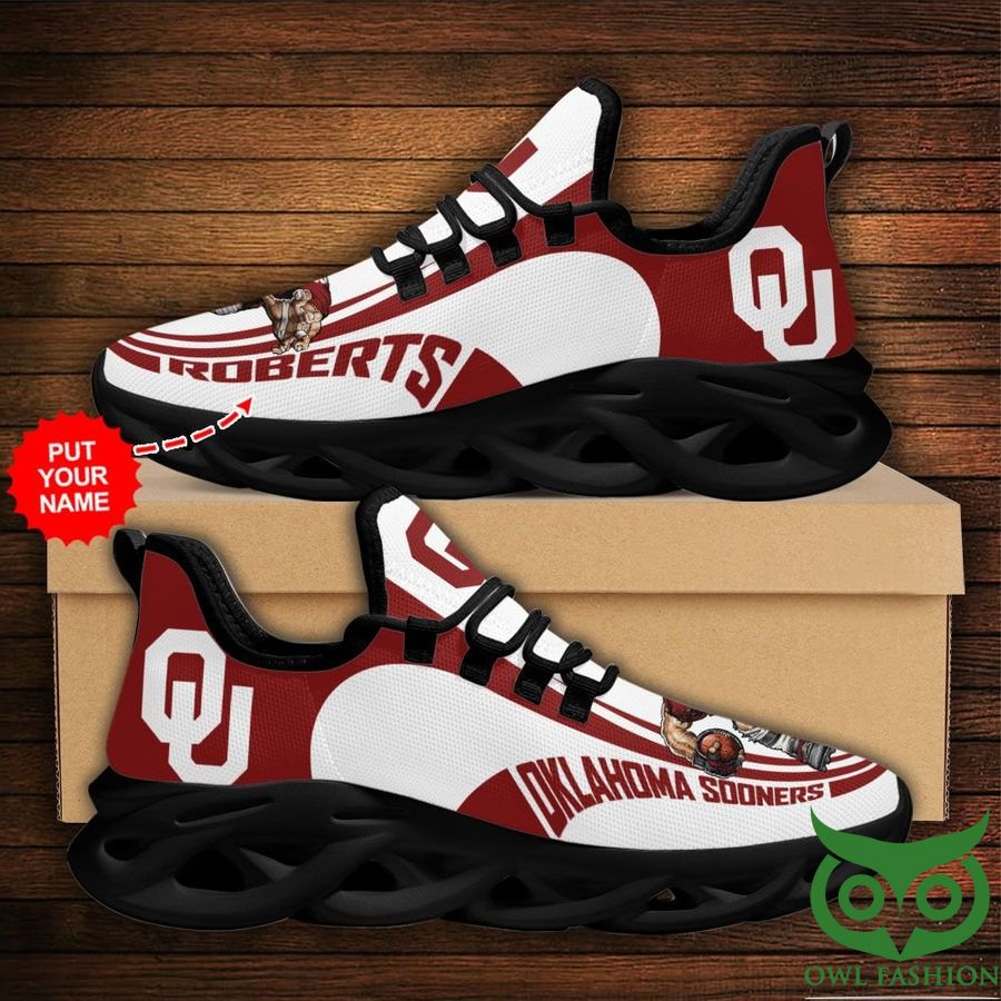 Custom Name NCAA Oklahoma Sooners Max Soul Sneaker