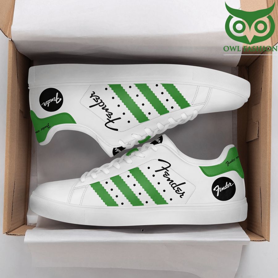 Fender guitar green line white Stan Smith Shoes