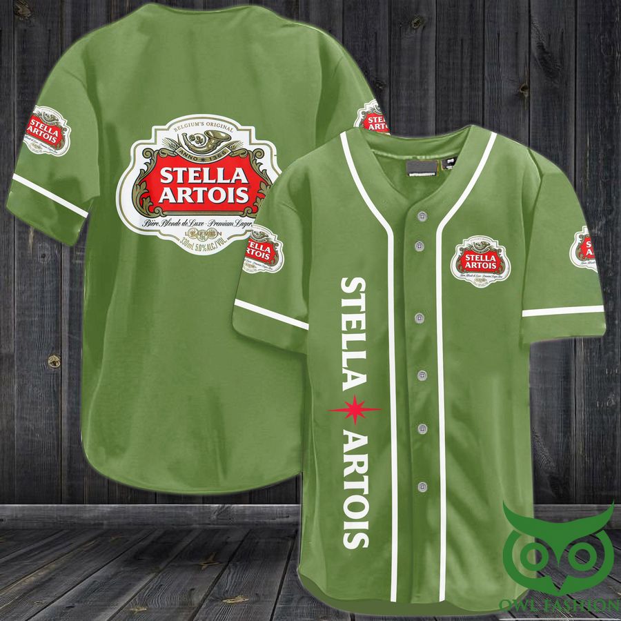 Stella Artois Beer Baseball Jersey Shirt