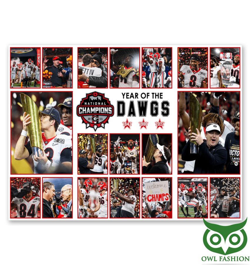 Georgia Bulldogs Championship YEAR OF THE DAWGS poster