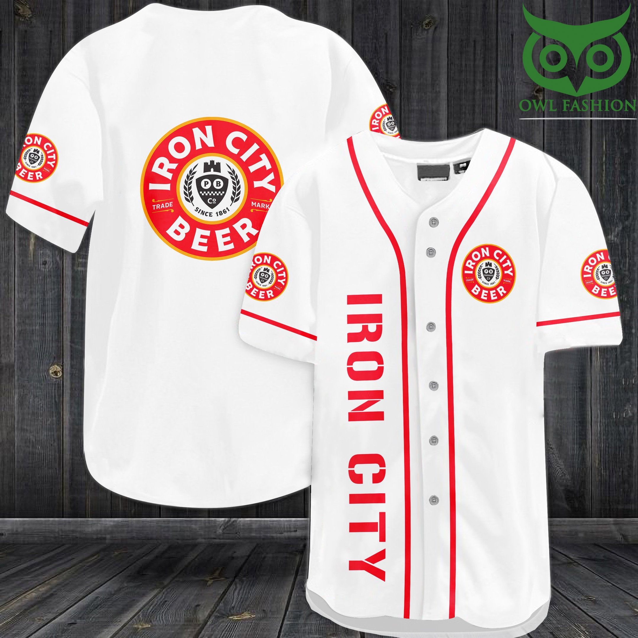 Iron City beer Baseball Jersey Shirt