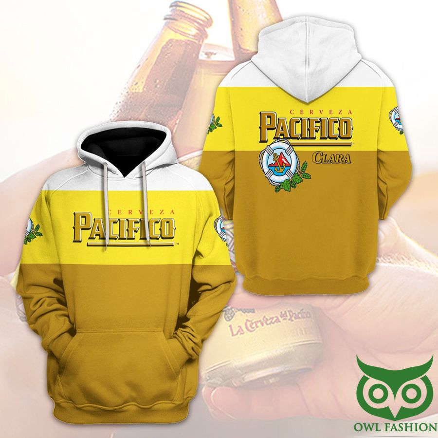 Pacifico Cerveza Clara Beer Yellow Brown 3D Hoodie