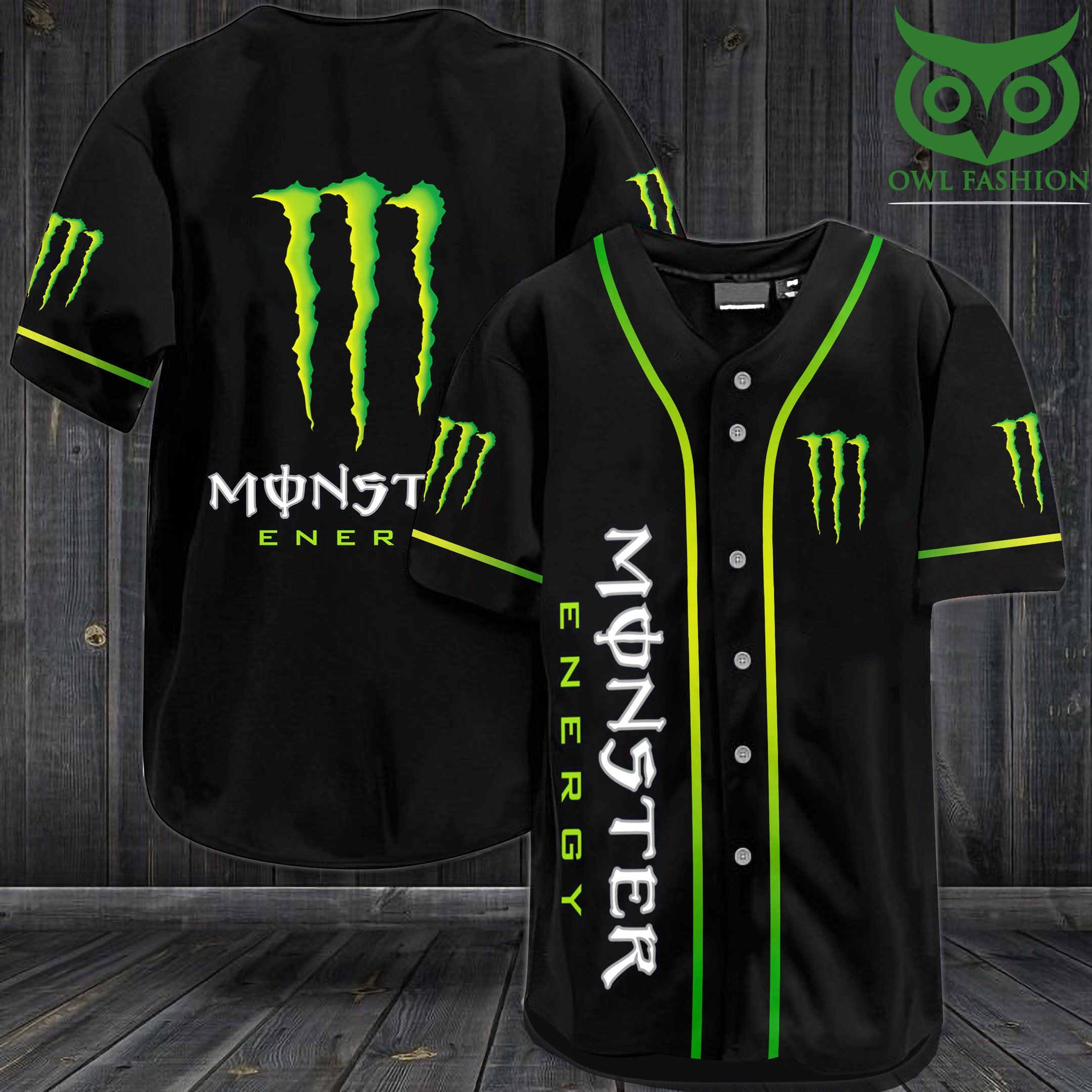 Monster Energy basic Baseball Jersey Shirt