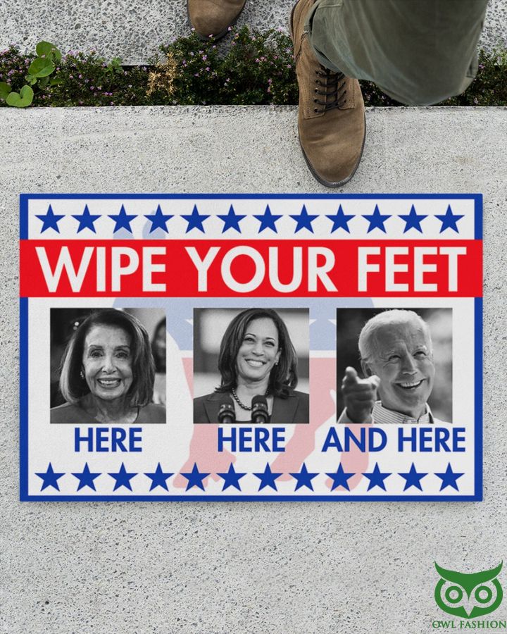 19 SPECIAL EDITION Joe Biden Kamala Harris wipe your feet here doormat