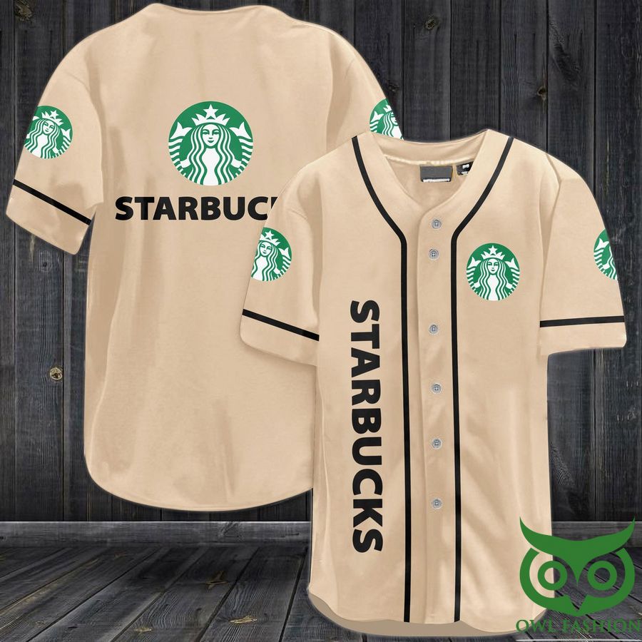 Starbucks Drink Logo Baseball Jersey Shirt