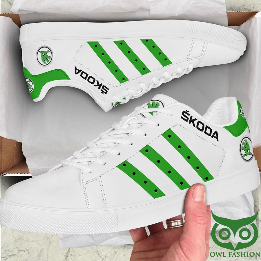 3 SKODA green and white Stan Smith Sneaker