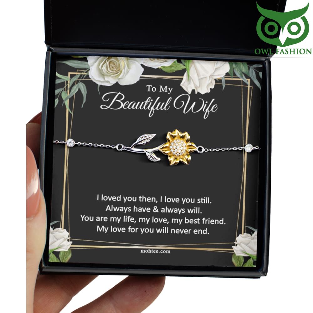 Boho Sun Flower Silver Cubic Zirconia Bracelet Minimalist Jewelry Gift Sterling Silver Valentine