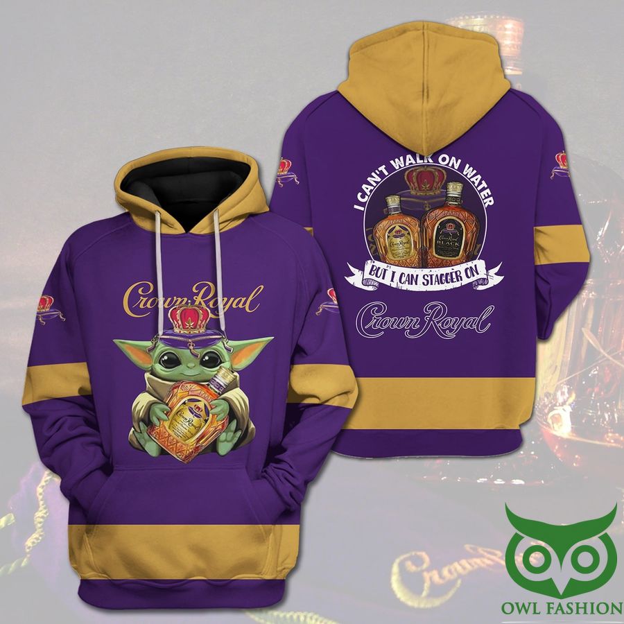 Crown Royal I Can't Walk On Water I Can Stagger On 3D Hoodie