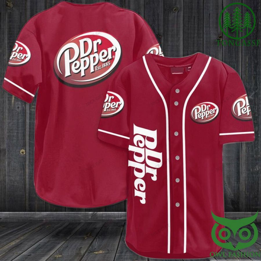 Dr Pepper Baseball Jersey Shirt