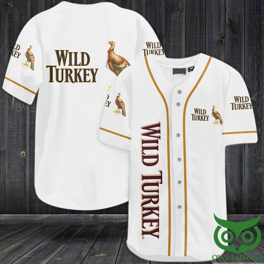Wild Turkey Whiskey Baseball Jersey Shirt