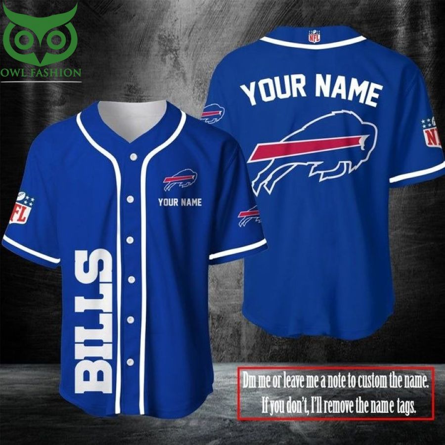 NFL Buffalo Bills Personalized Baseball Jersey Shirt