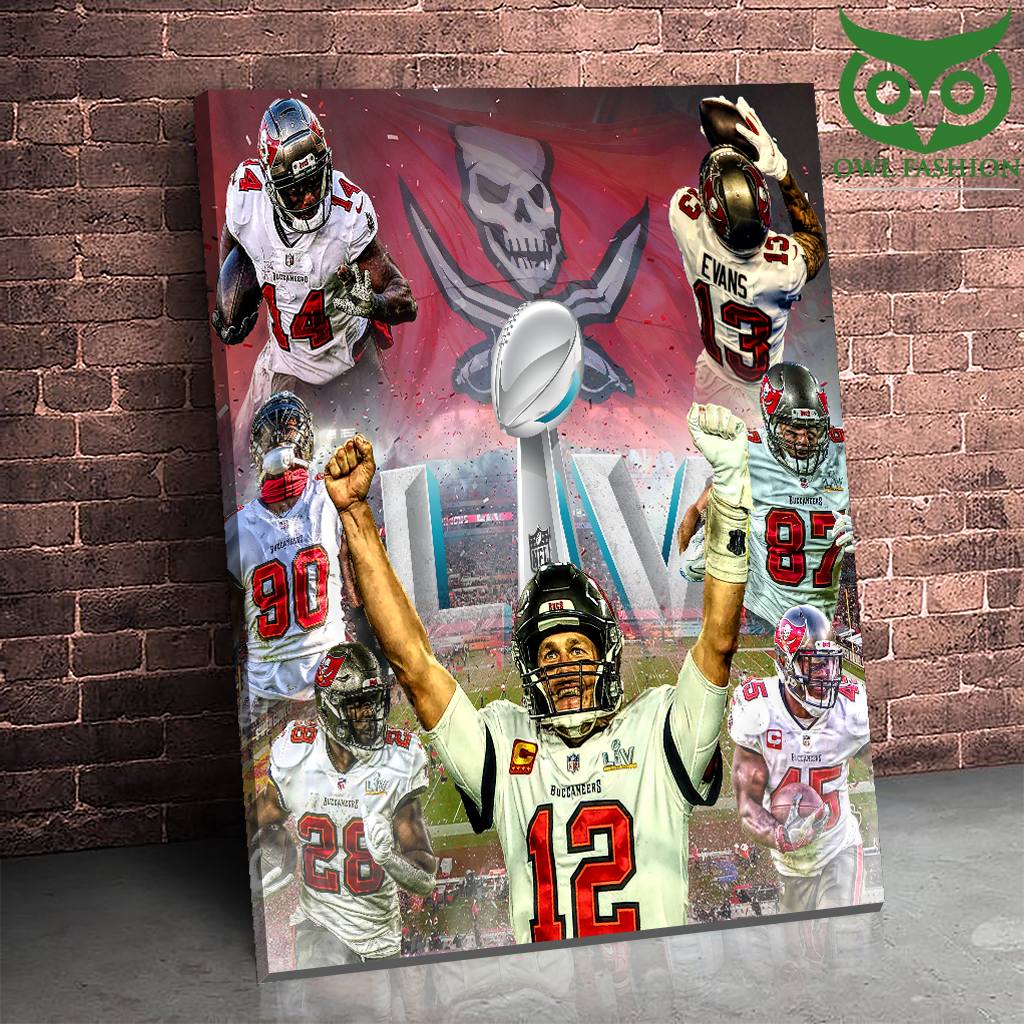 The Tampa Bay Buccaneers 2021 Super Bowl Champions Poster