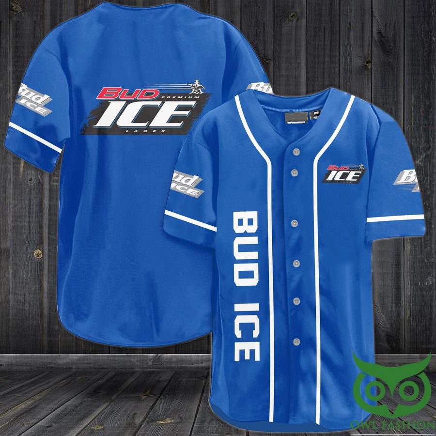 Bud Ice American Beer Baseball Jersey Shirt