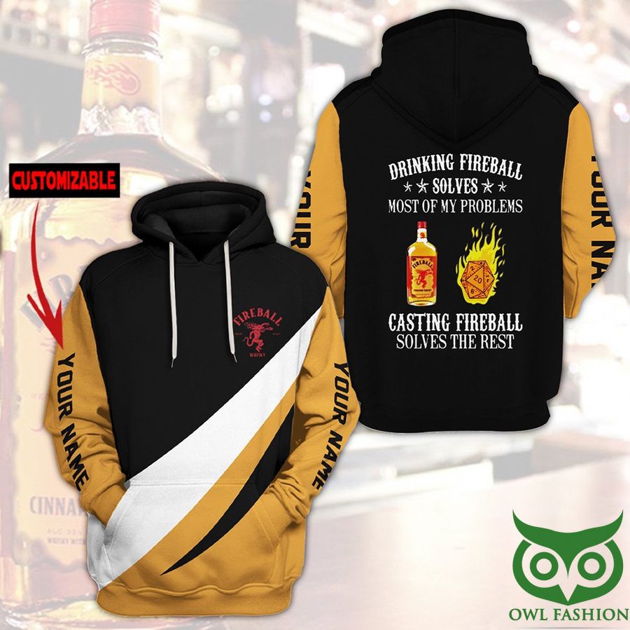 Personalized Fireball Whiskey Brand Hoodie