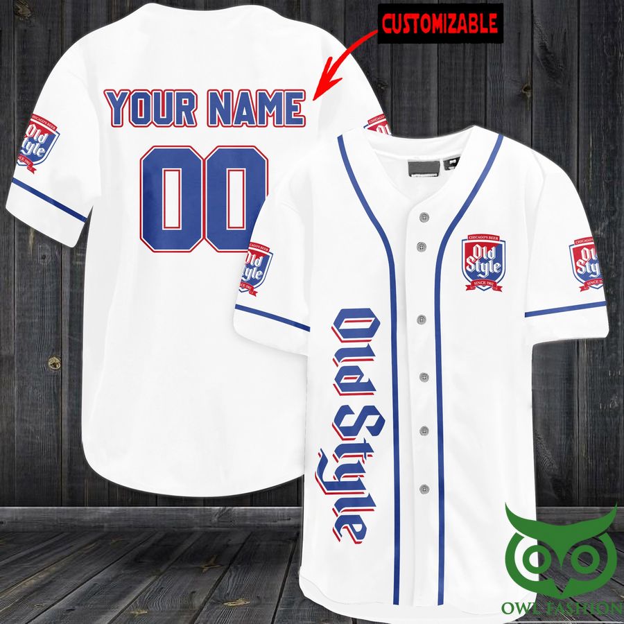 Old Style Chicago beer Personalized Name Number Baseball Jersey Shirt