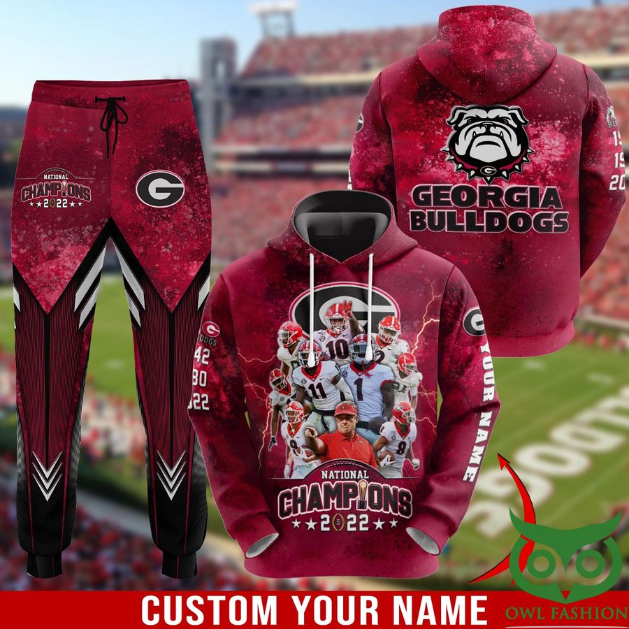 Georgia Bulldogs Go Dawgs 3D Clothings National Championship 2022 Hoodie and Sweatpant