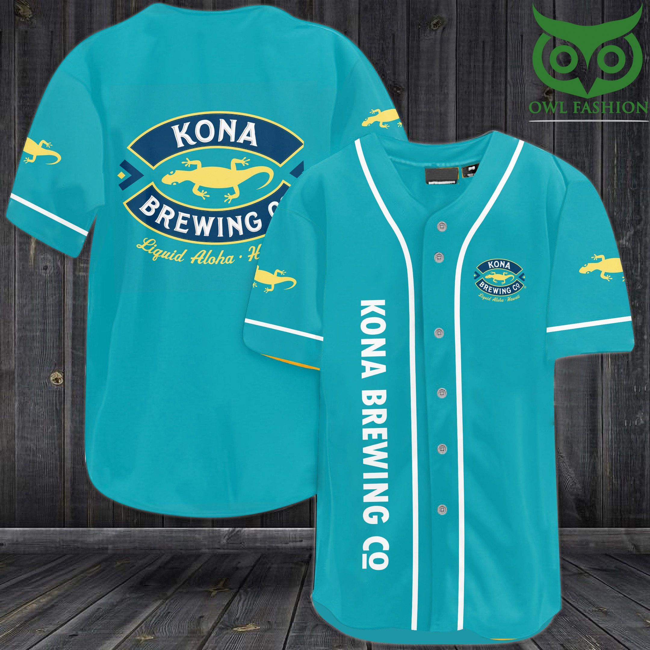 Kona Brewing Co Baseball Jersey Shirt