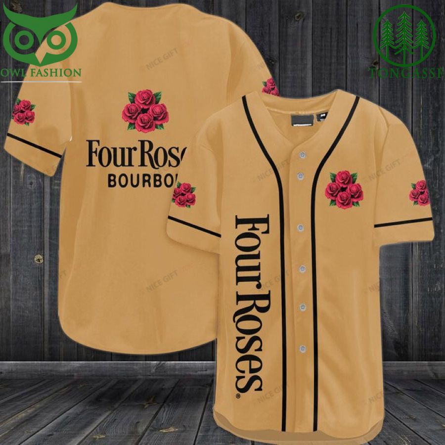 Four Roses Baseball Jersey Shirt