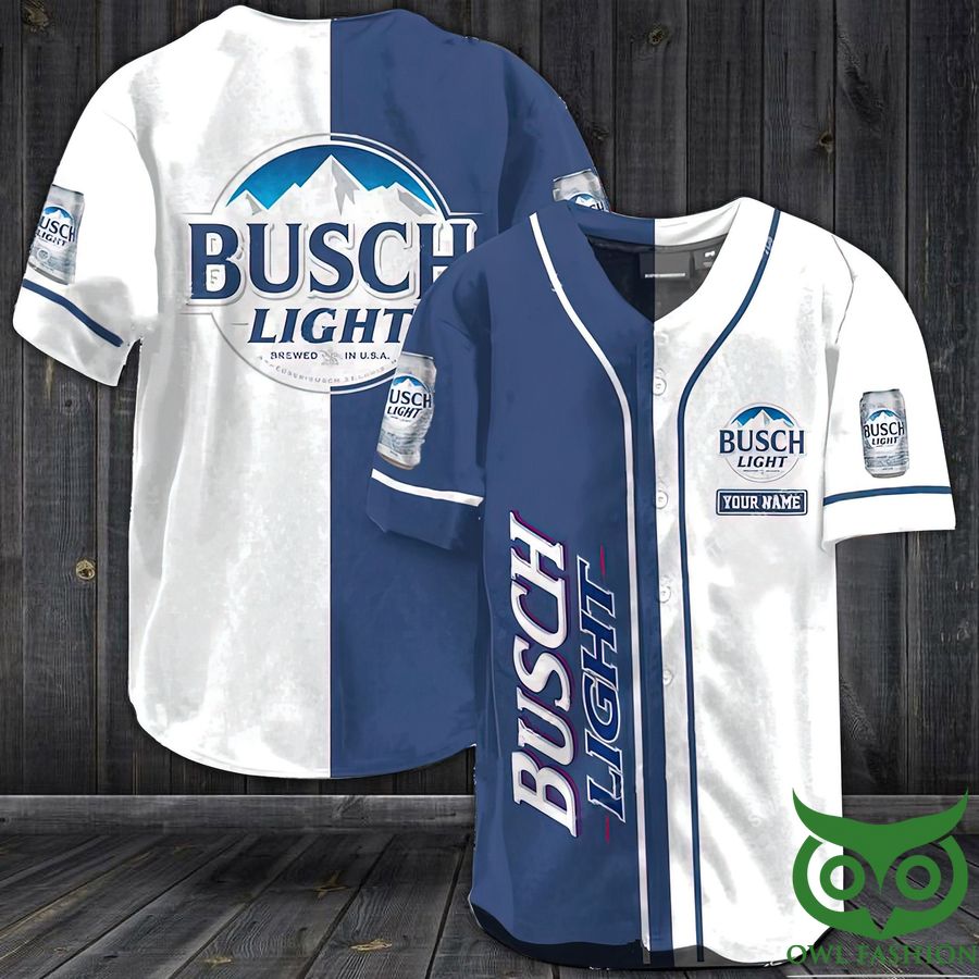 Personalized Busch Light Beer Baseball Jersey Shirt