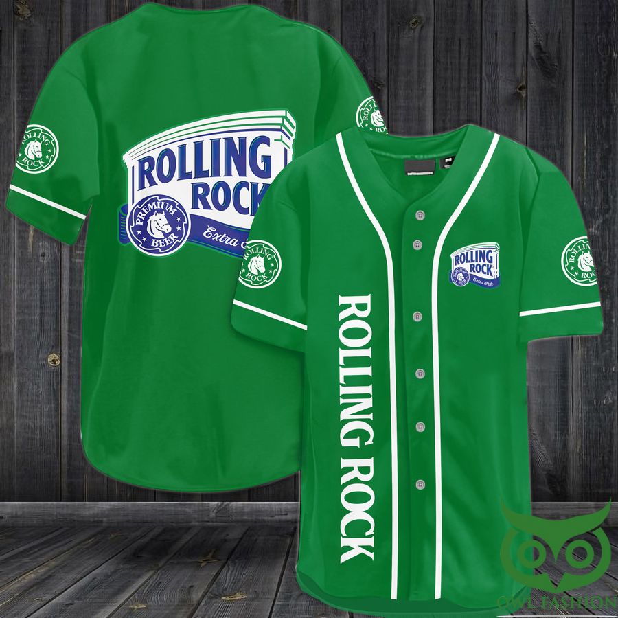 Rolling Rock Premium beer Baseball Jersey Shirt