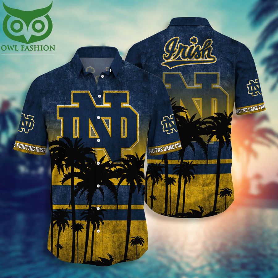 Notre Dame Fighting Irish NCAA T-shirt Hawaiian Shirt and Shorts