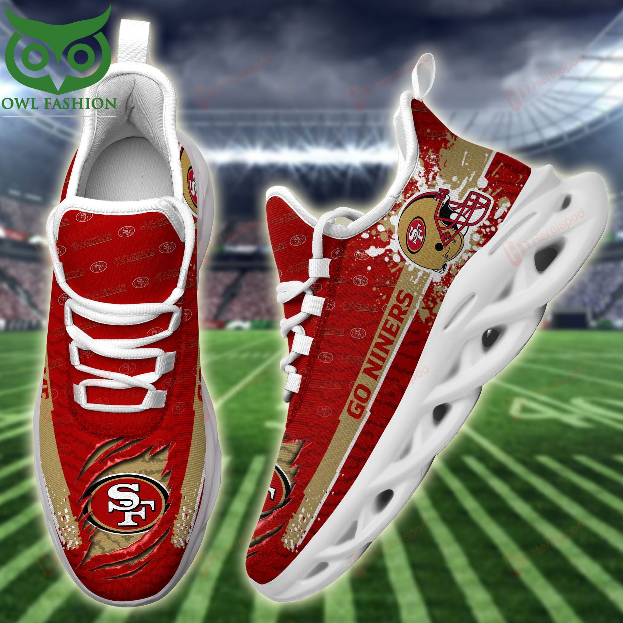 Personalized San Francisco 49ers Go Niners Max Soul Shoes
