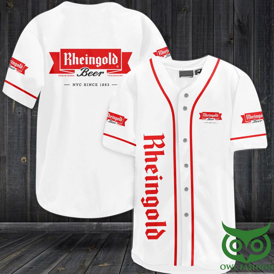 Rheingold beer white Baseball Jersey Shirt